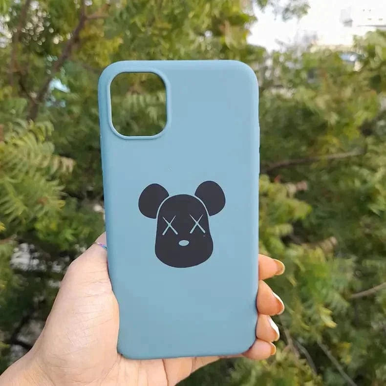 4 Cut Soft Touch Coating Printed Matte Hard Case for iPhone 14 Plus iPhone 14 Plus / Blue 2 - Ktusu