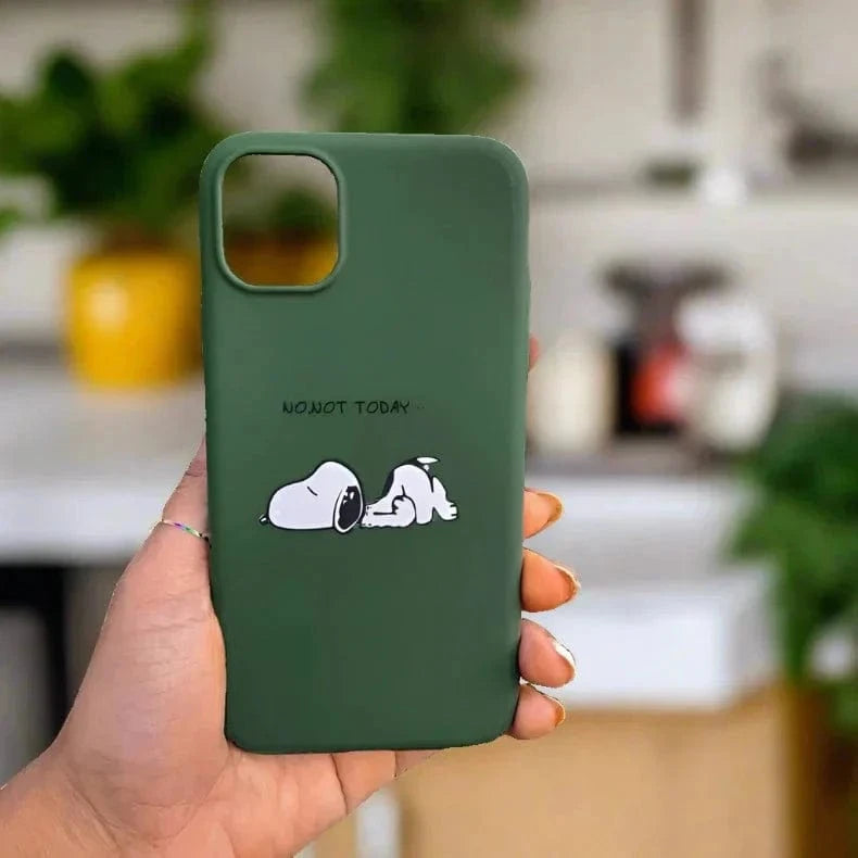 4 Cut Soft Touch Coating Printed Matte Hard Case for iPhone 14 Plus iPhone 14 Plus / Green 1 - Ktusu