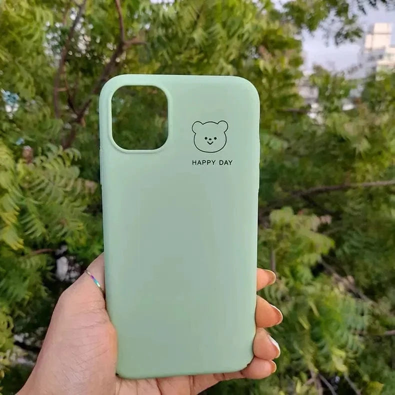 4 Cut Soft Touch Coating Printed Matte Hard Case for iPhone 14 Plus iPhone 14 Plus / Green 2 - Ktusu