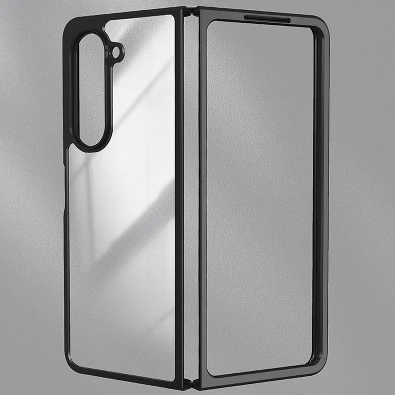 Acrylic TPU PC Glossy Matte Bumper Case for Samsung Z Fold5 Samsung Z Fold5 / Black - Ktusu