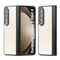 Acrylic TPU PC Glossy Matte Bumper Case for Samsung Z Fold5 Samsung Z Fold5 / Black - Ktusu