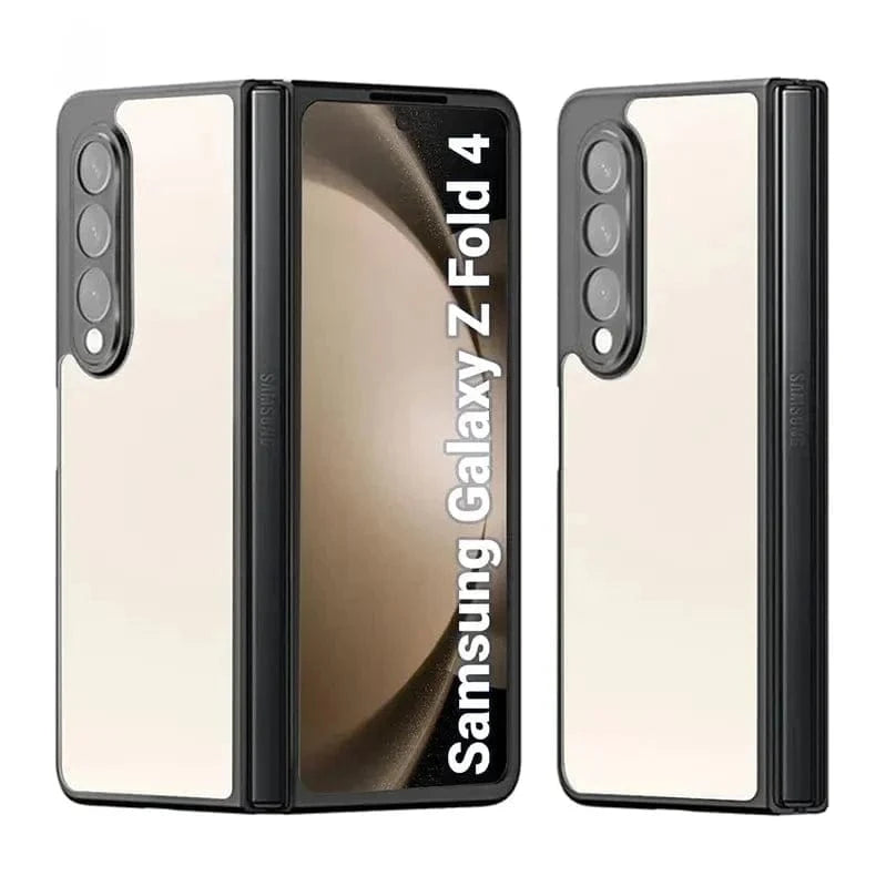 Acrylic TPU PC Glossy Matte Bumper Case for Samsung Z Fold5 Samsung Z Fold5 / Black - Ktusu