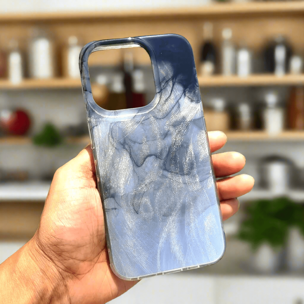 Aesthetic Laser Printing Luxury Hard Case for iPhone 15 Pro Max iPhone 15 Pro Max / Black Weave - Ktusu
