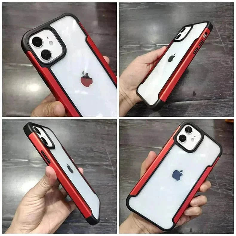 Aluminum Alloy Metal Edge Transparent Case for iPhone 13 Pro - Ktusu