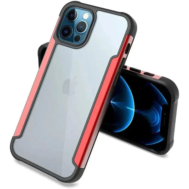 Aluminum Alloy Metal Edge Transparent Case for iPhone 13 Pro - Ktusu