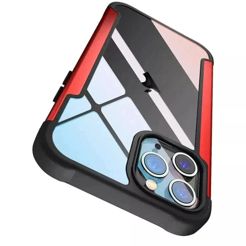 Aluminum Alloy Metal Edge Transparent Case for iPhone 13 Pro - Ktusu