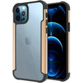 Aluminum Alloy Metal Edge Transparent Case for iPhone 13 Pro iPhone 13 Pro / Gold - Ktusu