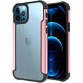 Aluminum Alloy Metal Edge Transparent Case for iPhone 14 Pro Max iPhone 14 Pro Max / Rose Gold - Ktusu
