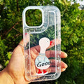 Animal Print Silver Glitter Foil Clear Soft Case for iPhone 13 Pro Max iPhone 13 Pro Max / Good - Ktusu