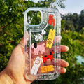 Animal Print Silver Glitter Foil Clear Soft Case for iPhone 13 Pro Max iPhone 13 Pro Max / White Dog - Ktusu
