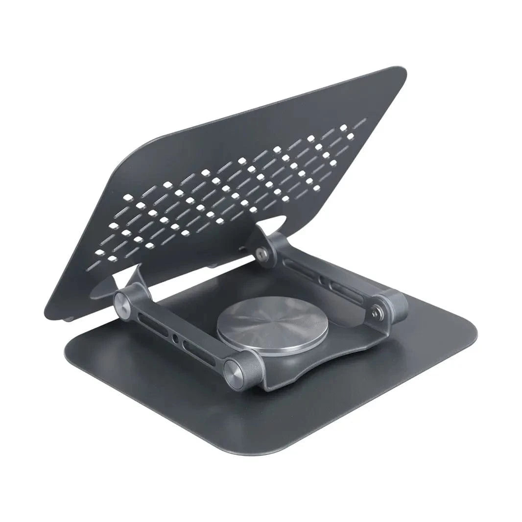 Anti-slip Aluminum Alloy 360 Rotation Foldable Phone & Tablet Stand Dark Grey - Ktusu