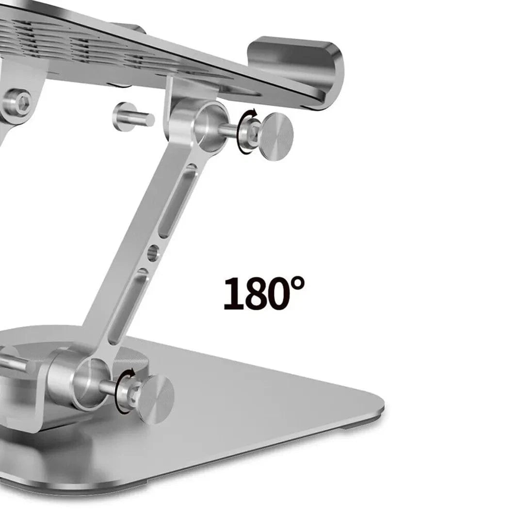 Anti-slip Aluminum Alloy 360 Rotation Foldable Phone & Tablet Stand Dark Grey - Ktusu