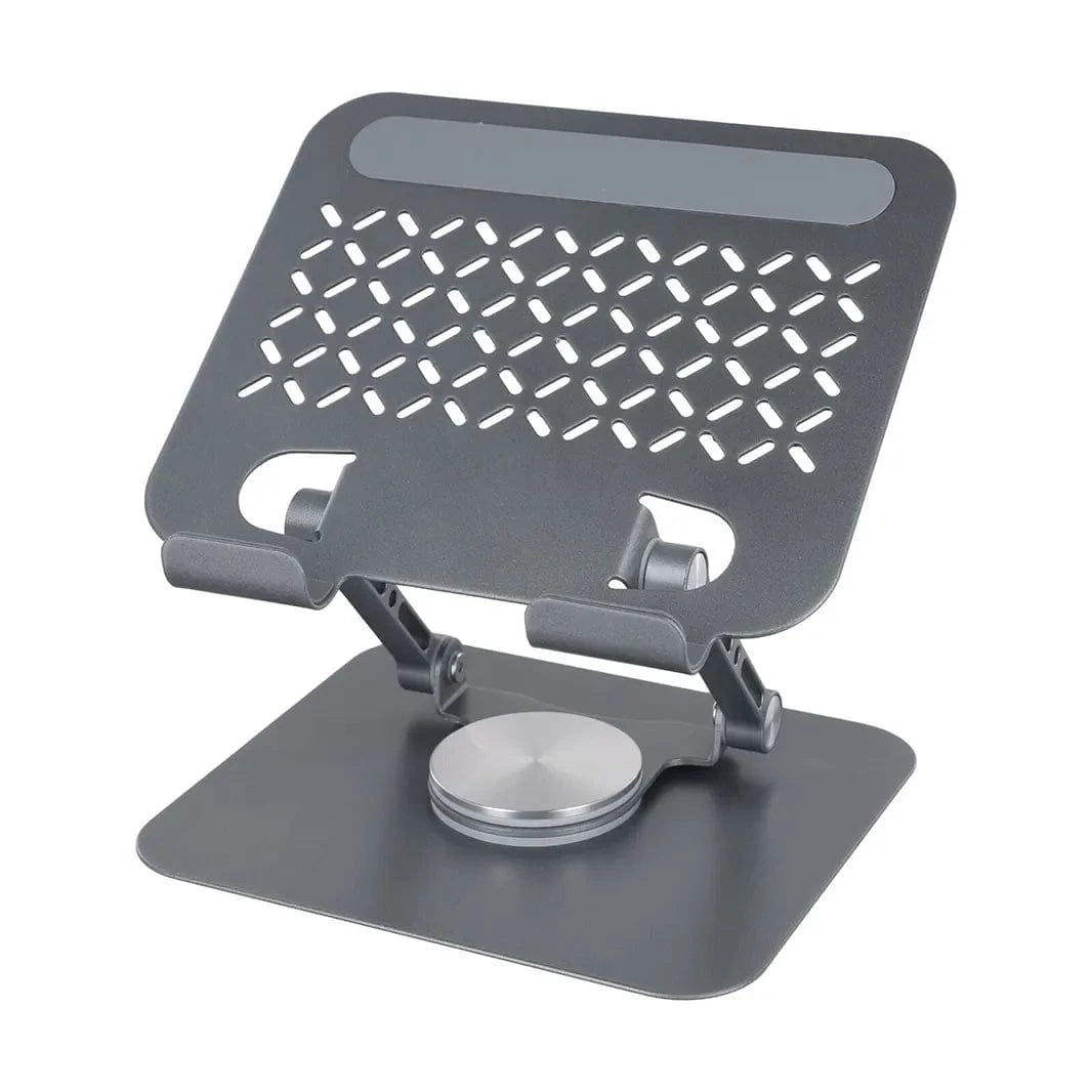 Anti-slip Aluminum Alloy 360 Rotation Foldable Phone & Tablet Stand Dark Grey - Ktusu