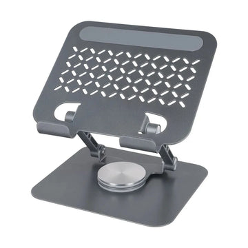 Anti-slip Aluminum Alloy 360 Rotation Foldable Phone & Tablet Stand Dark Grey - Ktusu