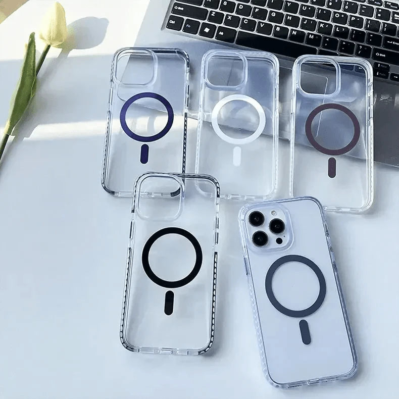 Anti Storm Magnetic Shield With Magsafe Case for iPhone 15 Pro - Ktusu