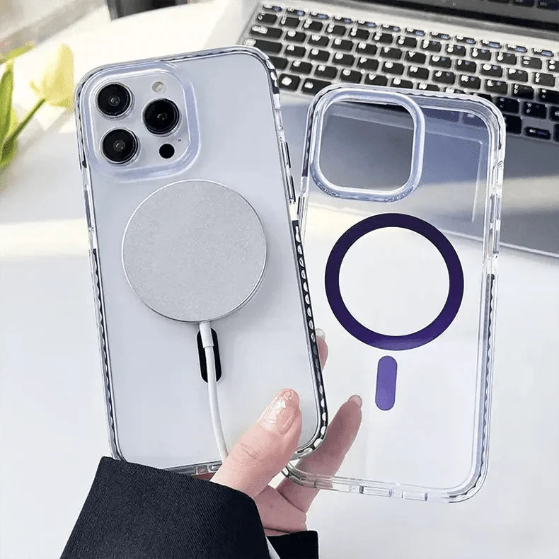Anti Storm Magnetic Shield With Magsafe Case for iPhone 15 Pro - Ktusu