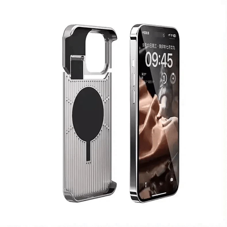 Aromatherapy Magsafe Leather Heat Dissipation Case for iPhone 15 Pro Max - Ktusu