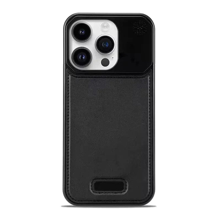 Aromatherapy Magsafe Leather Heat Dissipation Case for iPhone 15 Pro Max iPhone 15 Pro Max / Black / with magsafe - Ktusu