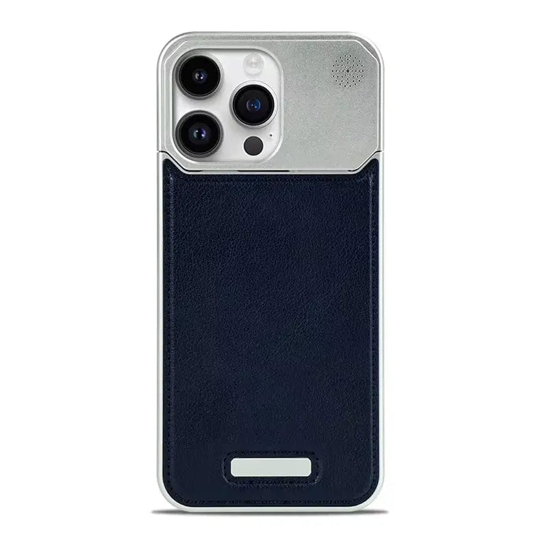 Aromatherapy Magsafe Leather Heat Dissipation Case for iPhone 15 Pro Max iPhone 15 Pro Max / Blue / with magsafe - Ktusu