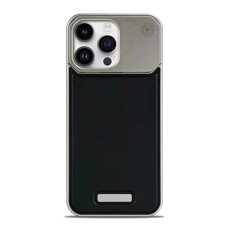 Aromatherapy Magsafe Leather Heat Dissipation Case for iPhone 15 Pro Max iPhone 15 Pro Max / Titanium Black / with magsafe - Ktusu