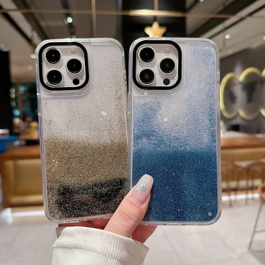 Bling Liquid Glitter Hard Case for iPhone 15 | 14 | 13 - Ktusu
