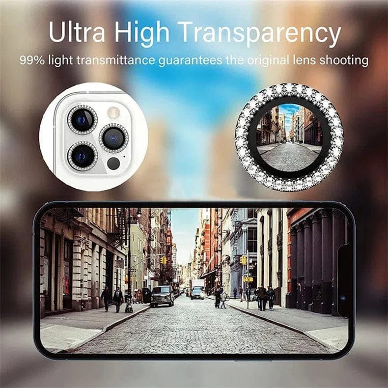 Bling Sparkling Diamond Camera Lens Ring for iPhone 12 - Ktusu