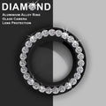 Bling Sparkling Diamond Camera Lens Ring for iPhone 12 iPhone 12 / Black - Ktusu