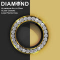 Bling Sparkling Diamond Camera Lens Ring for iPhone 12 iPhone 12 / Gold - Ktusu