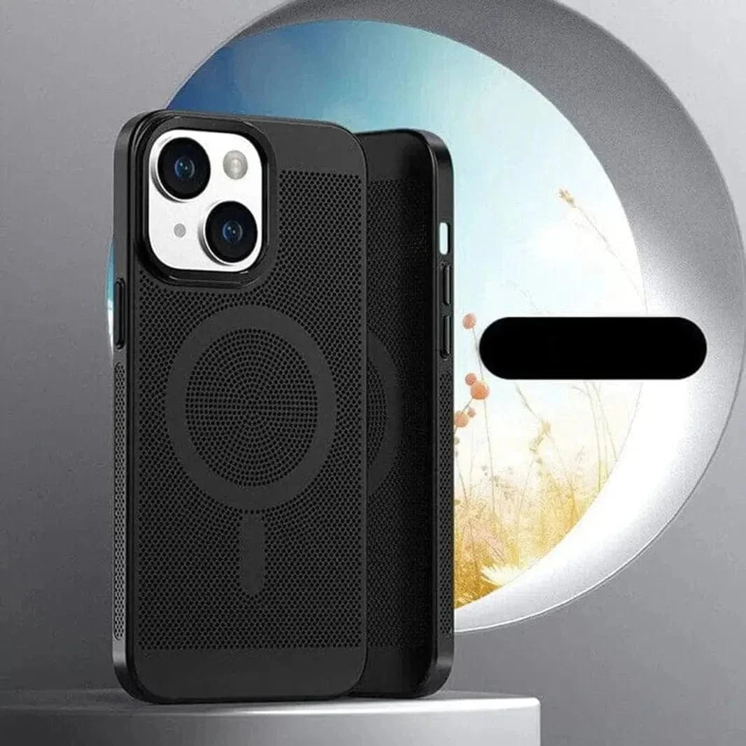 Breathable Heat-Dissipation Magsafe Case for iPhone 13 Pro Max iPhone 13 Pro Max / Black / with magsafe - Ktusu