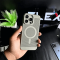Breathable Heat-Dissipation Magsafe Case for iPhone 15 Pro Max iPhone 15 Pro Max / Grey / with magsafe - Ktusu