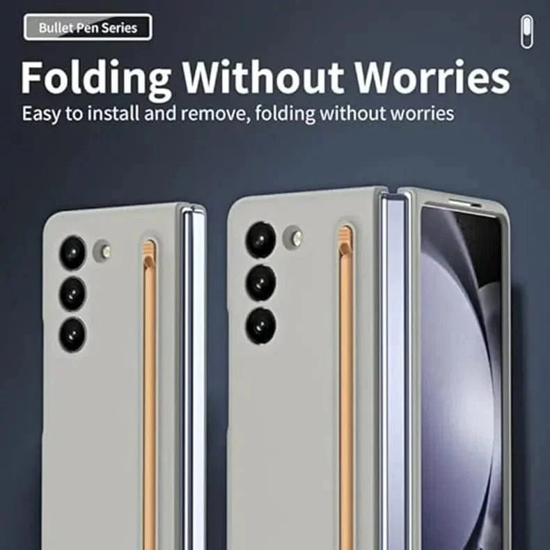 Built in Compact S Pen Holder and Storage Slot Case for Samsung Z Fold6 - Ktusu