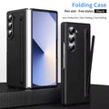 Built in Compact S Pen Holder and Storage Slot Case for Samsung Z Fold6 Samsung Z Fold6 / Black - Ktusu