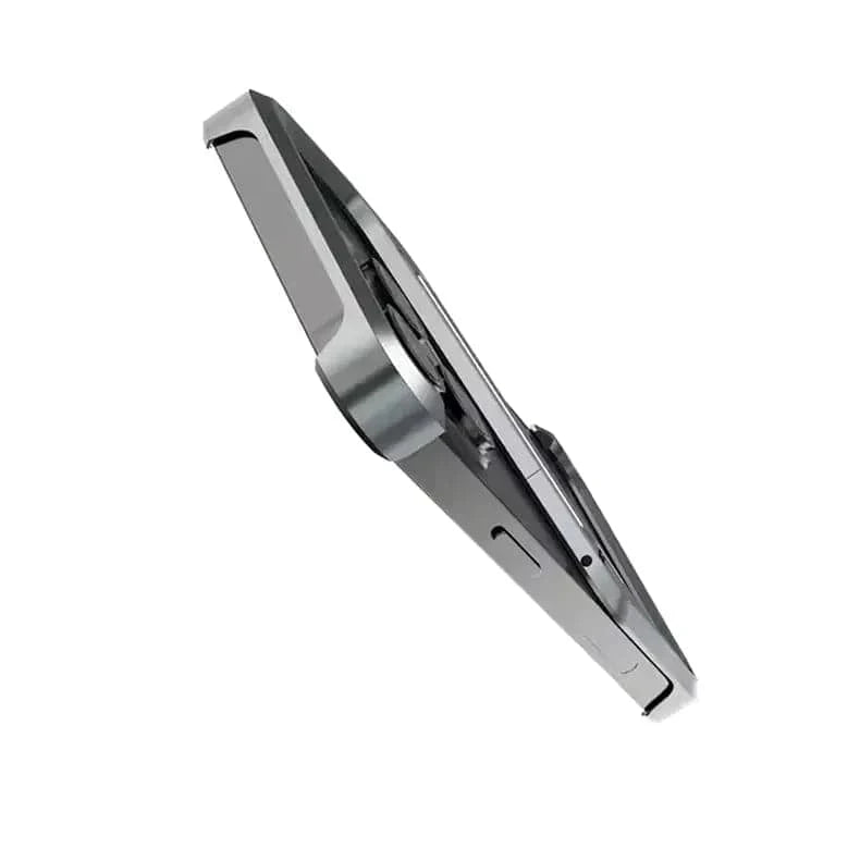 Built In Kickstand Aluminum Rimless Heat Dissipation Frame Case for iPhone 16 Pro Max - Ktusu