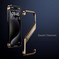 Built In Kickstand Aluminum Rimless Heat Dissipation Frame Case for iPhone 16 Pro Max iPhone 16 Pro Max / Desert Titanium - Ktusu