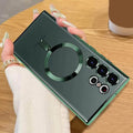 Camera Lens Protective Magnetic Magsafe Soft Case for Samsung S22 Plus Samsung S22 Plus / Black - Ktusu