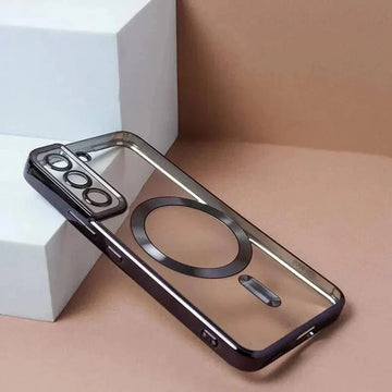 Camera Lens Protective Magnetic Magsafe Soft Case for Samsung S22 Plus Samsung S22 Plus / Black - Ktusu