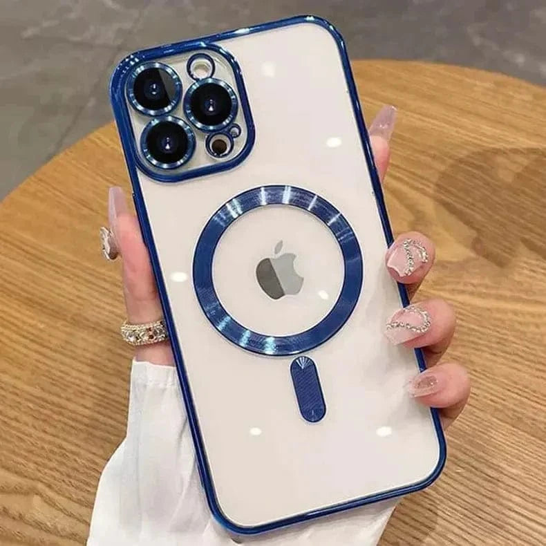 Camera Lens Protective Magsafe Case for iPhone 13 iPhone 13 / Blue / with magsafe - Ktusu