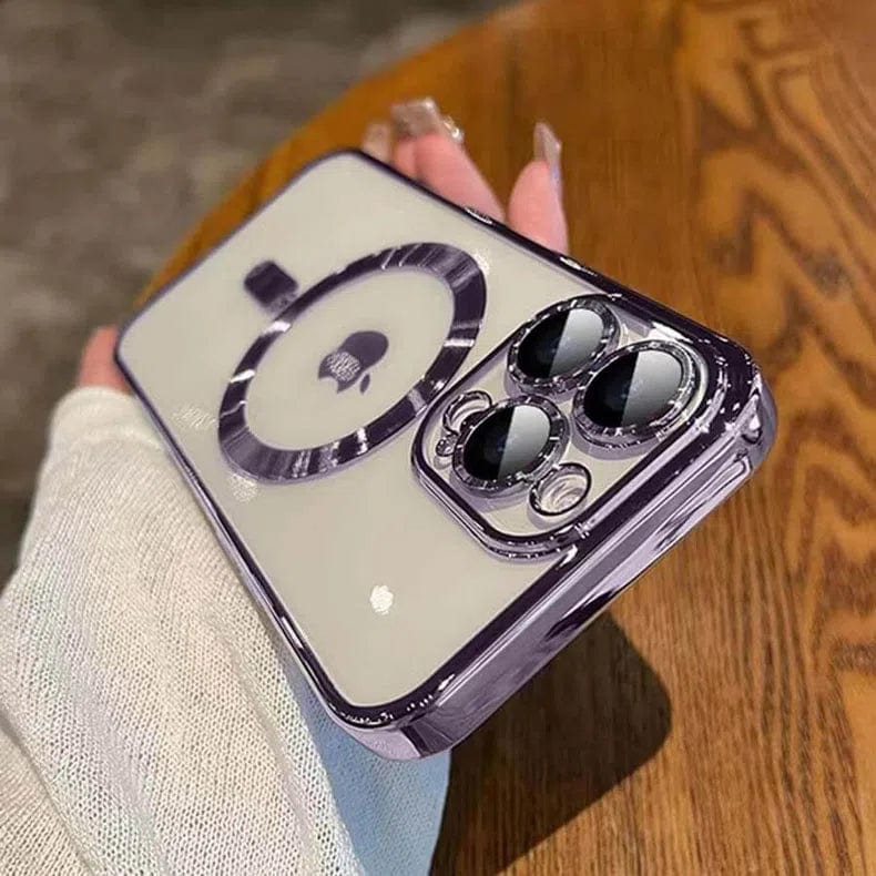 Camera Lens Protective Magsafe Case for iPhone 13 iPhone 13 / Deep Purple / with magsafe - Ktusu