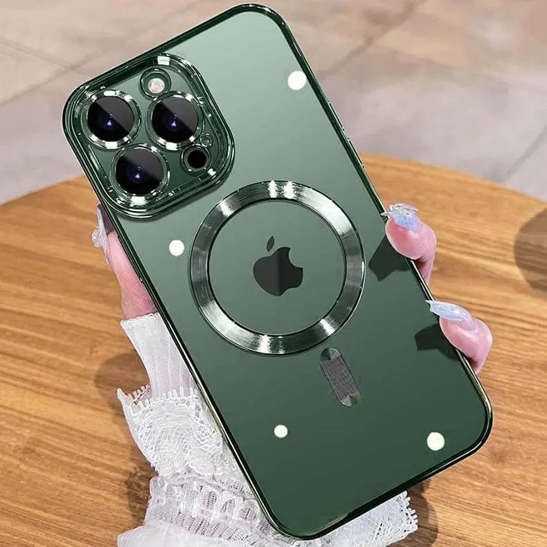 Camera Lens Protective Magsafe Case for iPhone 13 iPhone 13 / Green / with magsafe - Ktusu