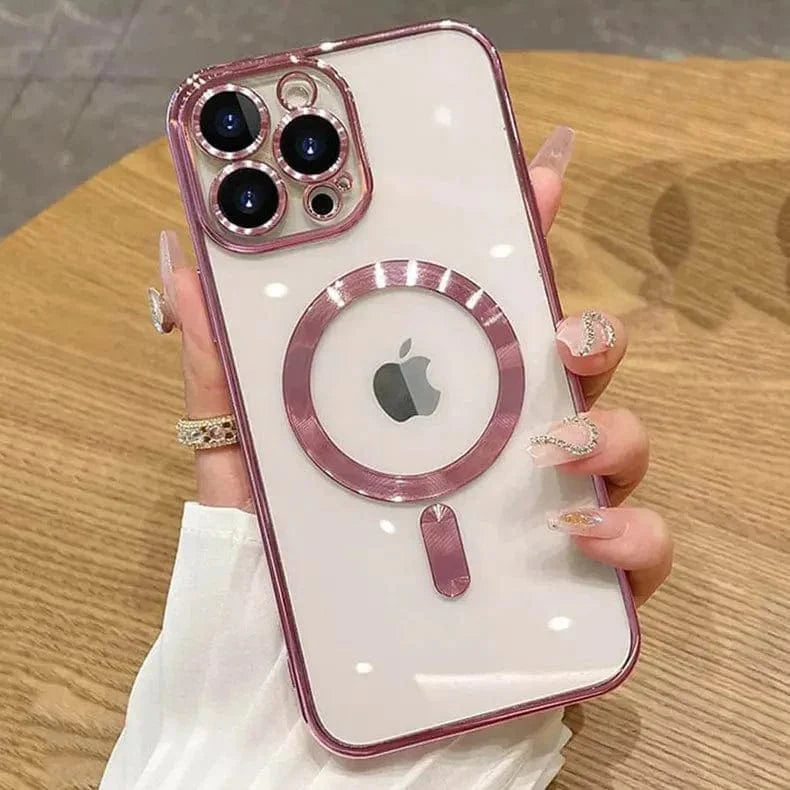 Camera Lens Protective Magsafe Case for iPhone 13 iPhone 13 / Rose gold / with magsafe - Ktusu