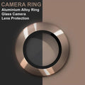 Camera Lens Protector Aluminum Alloy Ring for iPhone 15 Plus iPhone 15 Plus / Gold - Ktusu