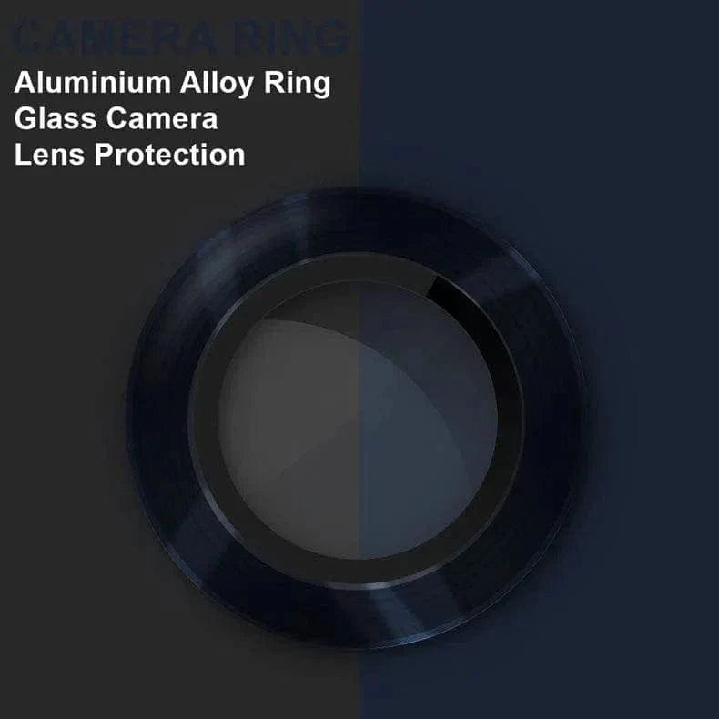 Camera Lens Protector Aluminum Alloy Ring for iPhone 15 Pro iPhone 15 Pro / Titanium Blue - Ktusu