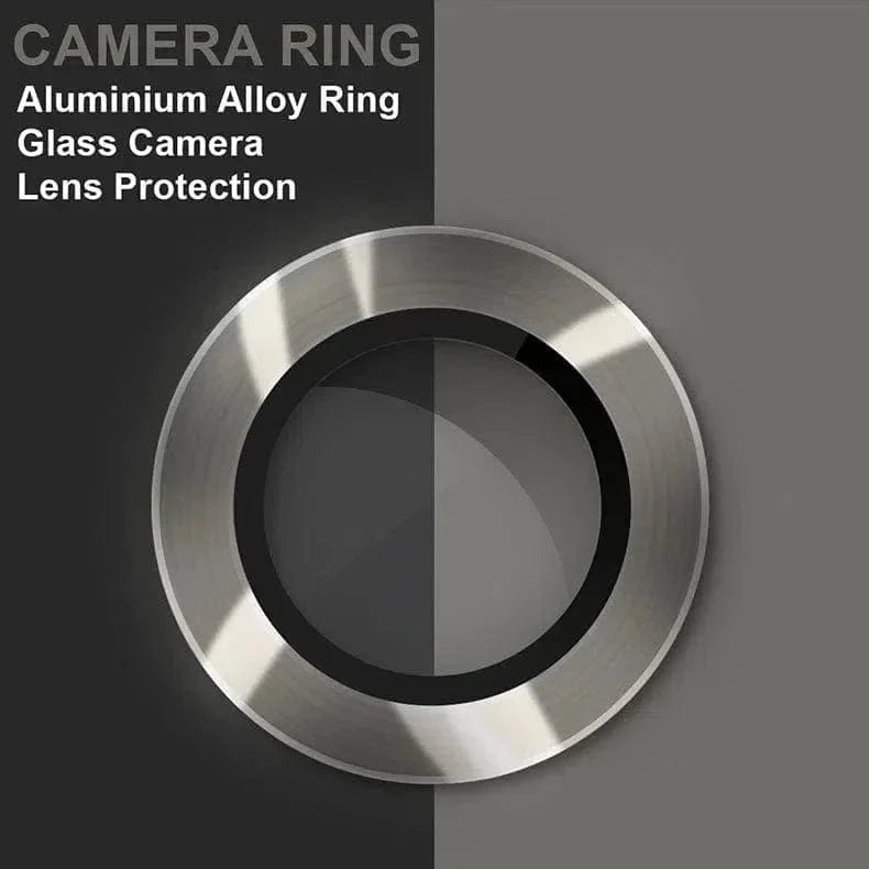 Camera Lens Protector Aluminum Alloy Ring for iPhone 15 Pro iPhone 15 Pro / Titanium Grey - Ktusu