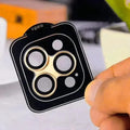 Camera Lens Protector with Easy Installation for iPhone 13 Pro | 13 Pro Max iPhone 13 Pro | 13 Pro Max / Gold - Ktusu
