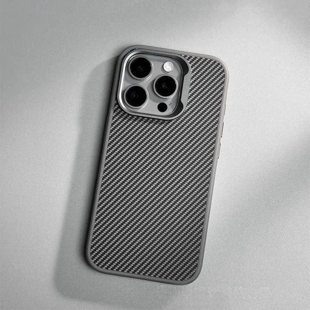 Carbon Fiber Magsafe PC Back and TPU Frame Case for iPhone 16 Plus - Ktusu