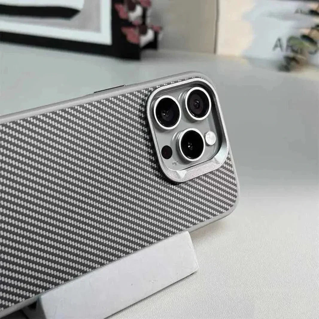Carbon Fiber Magsafe PC Back and TPU Frame Case for iPhone 16 Plus - Ktusu