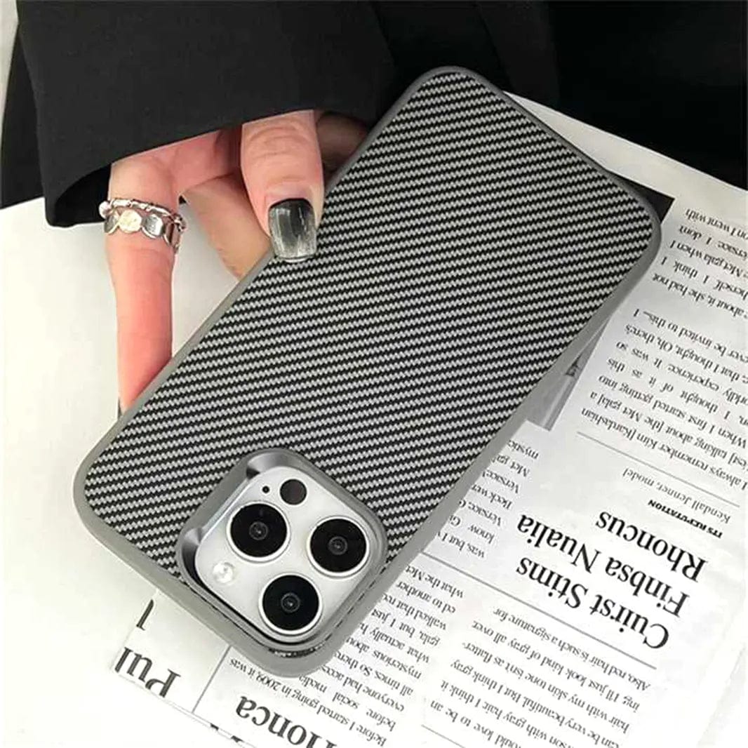 Carbon Fiber Magsafe PC Back and TPU Frame Case for iPhone 16 Plus - Ktusu