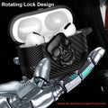Carbon Fiber Skull Lock Cover for Airpods 1 | 2 - Ktusu