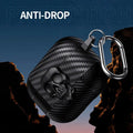 Carbon Fiber Skull Lock Cover for Airpods 1 | 2 - Ktusu