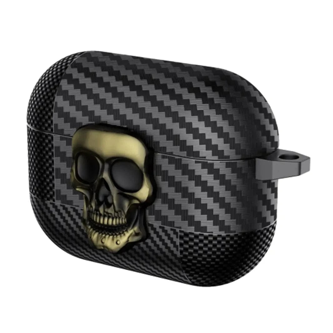 Carbon Fiber Skull Lock Cover for Airpods Pro | Pro 2 Airpods Pro | Pro 2 / Army Green - Ktusu